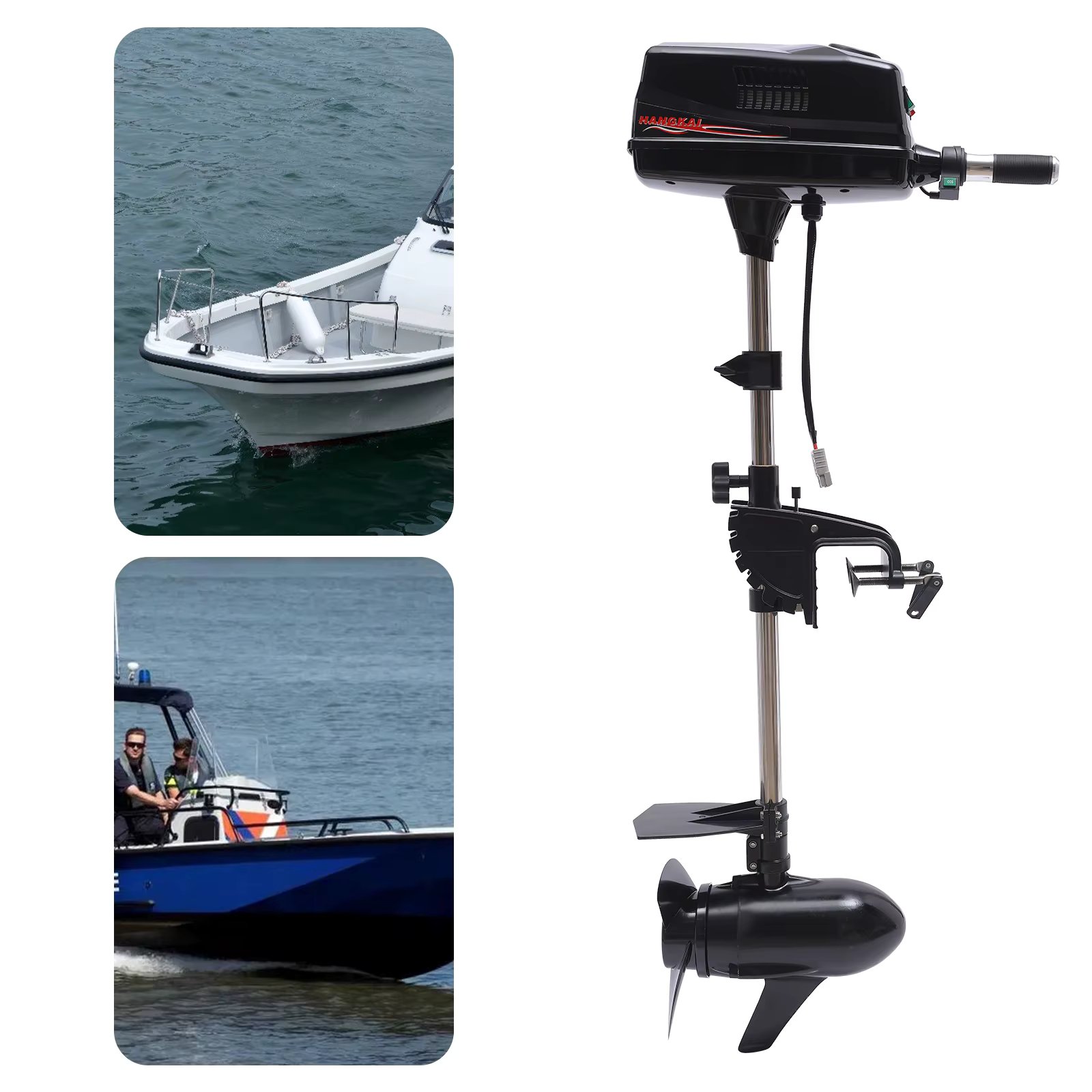 48V 2200W Strong Power Electric Outboard  Heavy Duty Engine Brushless Motor For Inflatable Boats