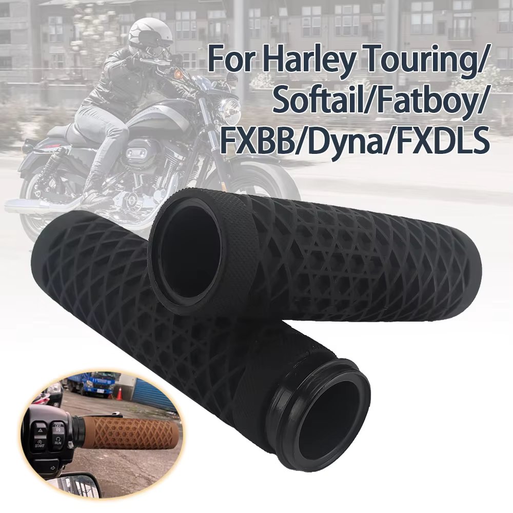 Motorcycle Handlebar Hand Grips For Harley Touring Street Glide Road Softail Dyna FXDLS 1" 25mm Electronic Throttle Handlebars