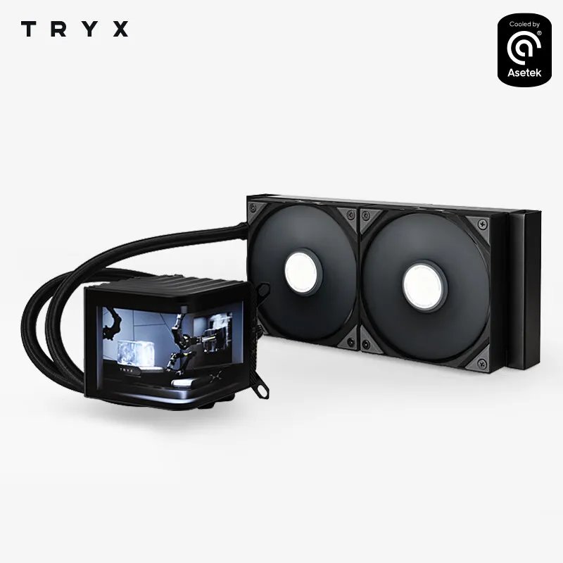 TRYX PANORAMA 240mm liquid cooler ARGB 6.5-inch curved screen/Asetek 8th generation/KANALI software support