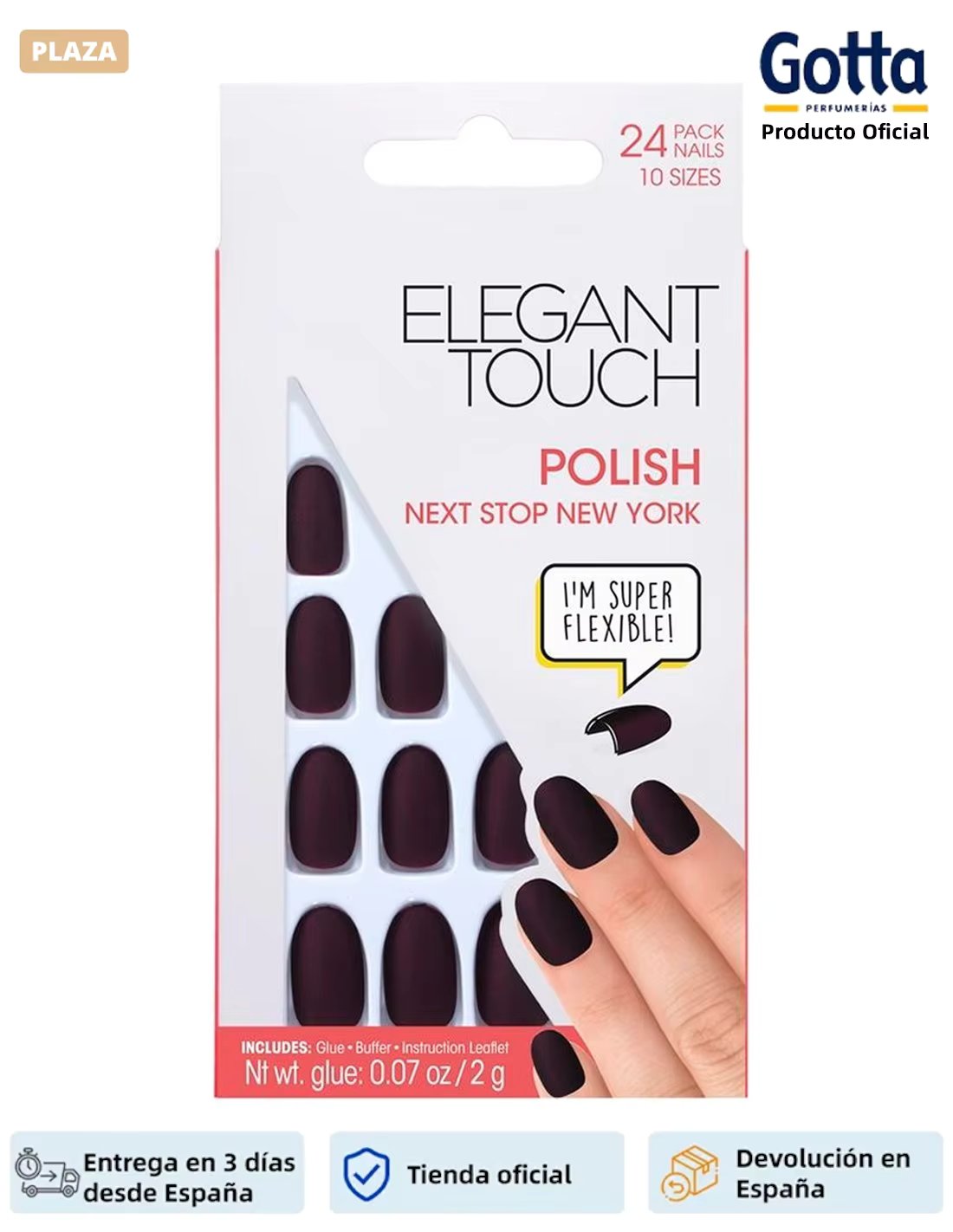 ELEGANT TOUCH - POLISH NEX STOP NEW YORK OVAL-Health & Beauty, Manicure utensils, manicure, false nails-manicure Kit.