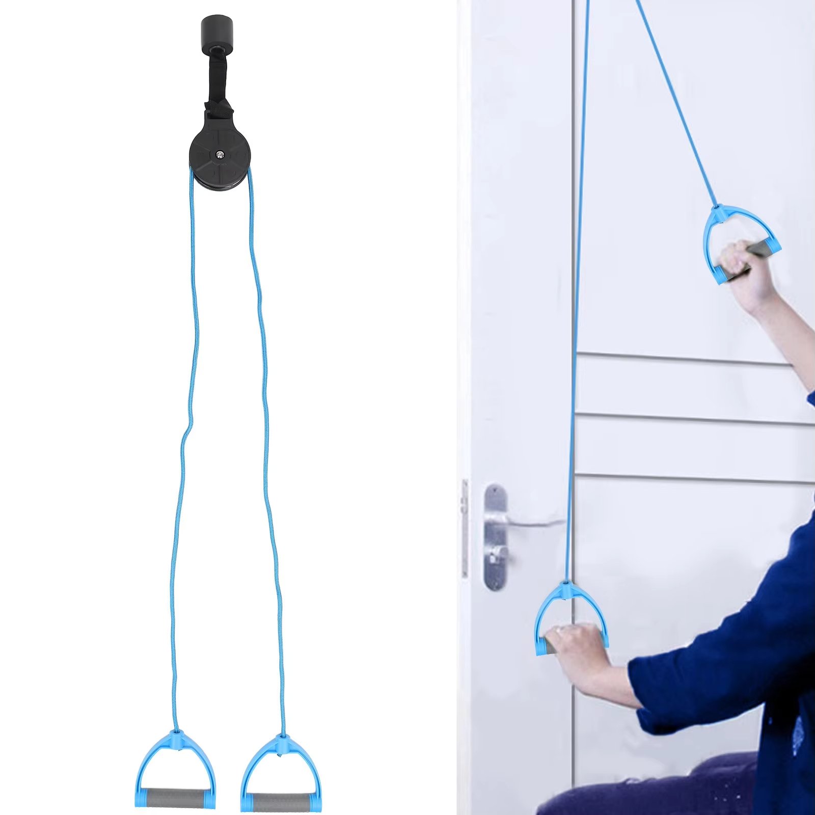 Shoulder Exercise Pulley Shoulder Therapy Exercise Pulley System Arm Rehabilitation Over Door Training Equipment Overhead
