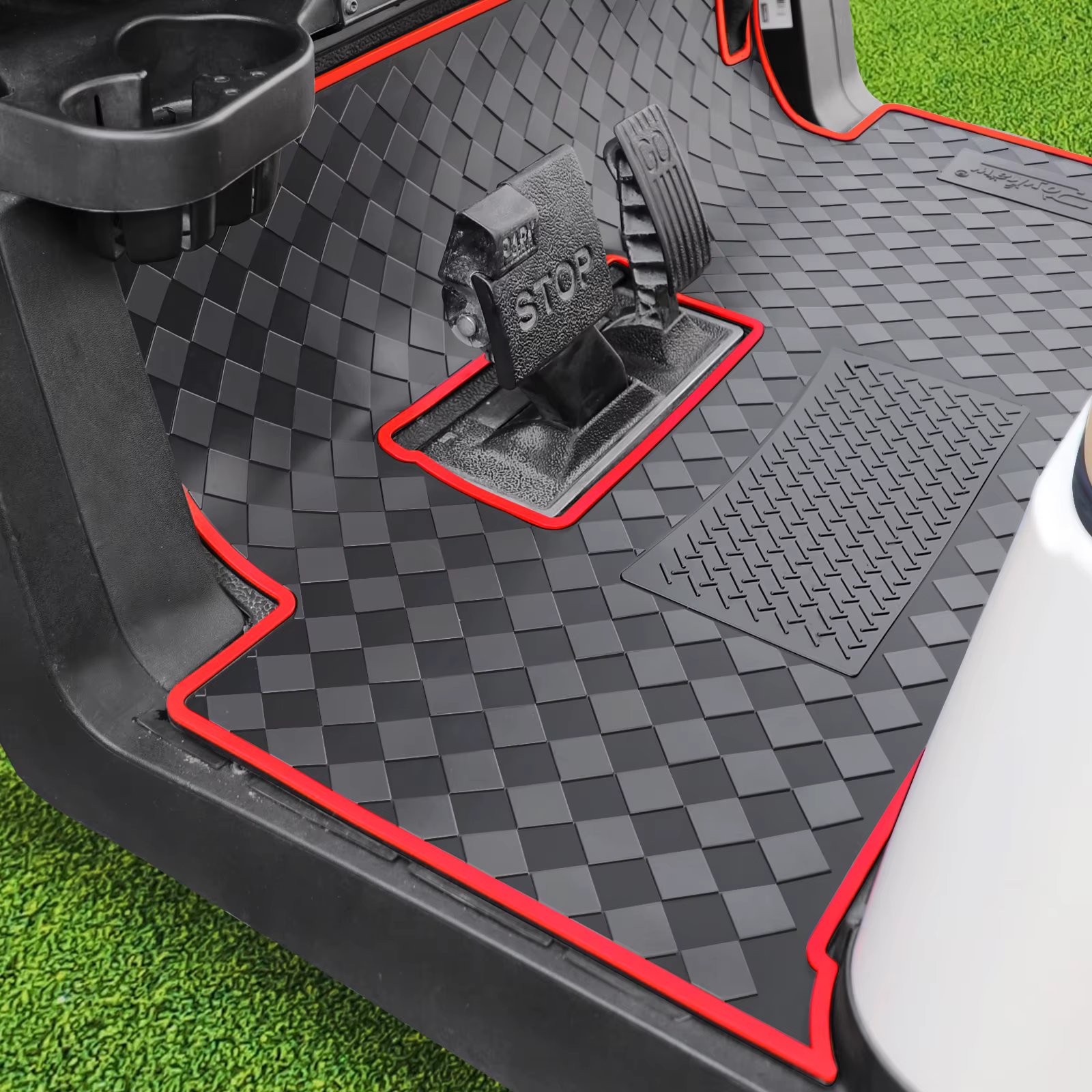 Roykaw Golf Cart Mat Full Coverage Floor Liner for Club Car Precedent Onward & Tempo (2017-2022), Villager & V4L (2019-2022)