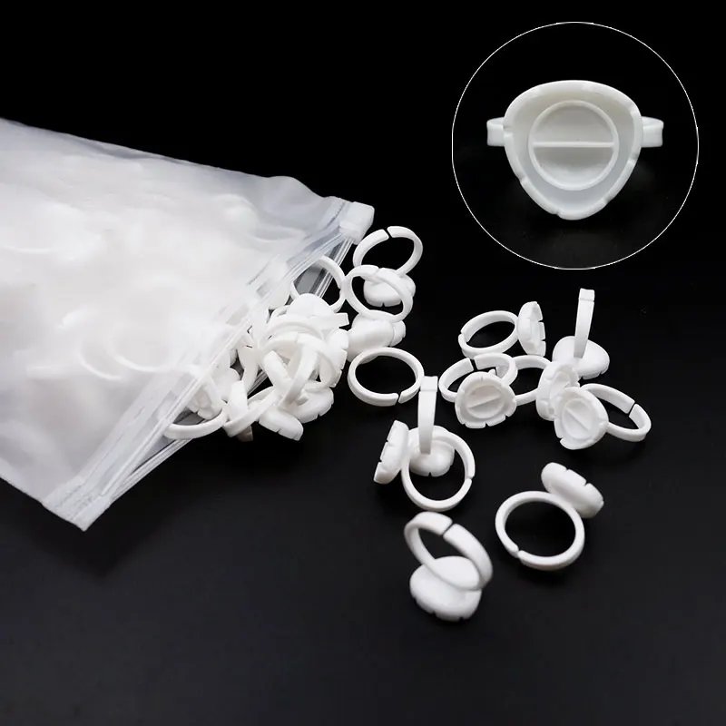 100pcs White Heart