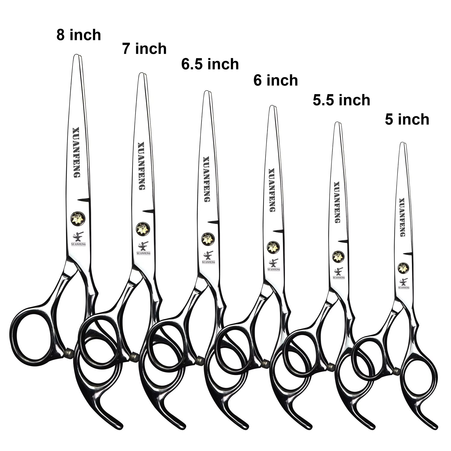 4.5 "- 9" high-quality barber scissors 9cr18 steel cutting scissors beard scissors