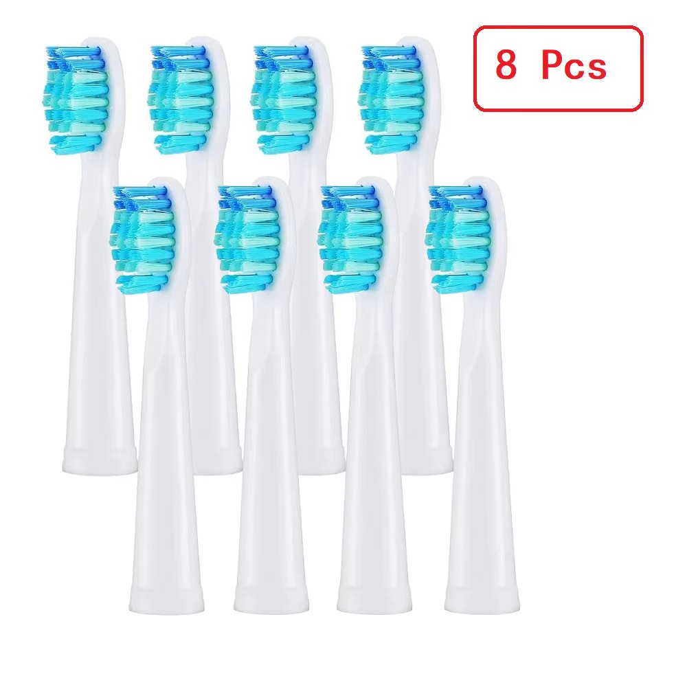 8 Pcs white