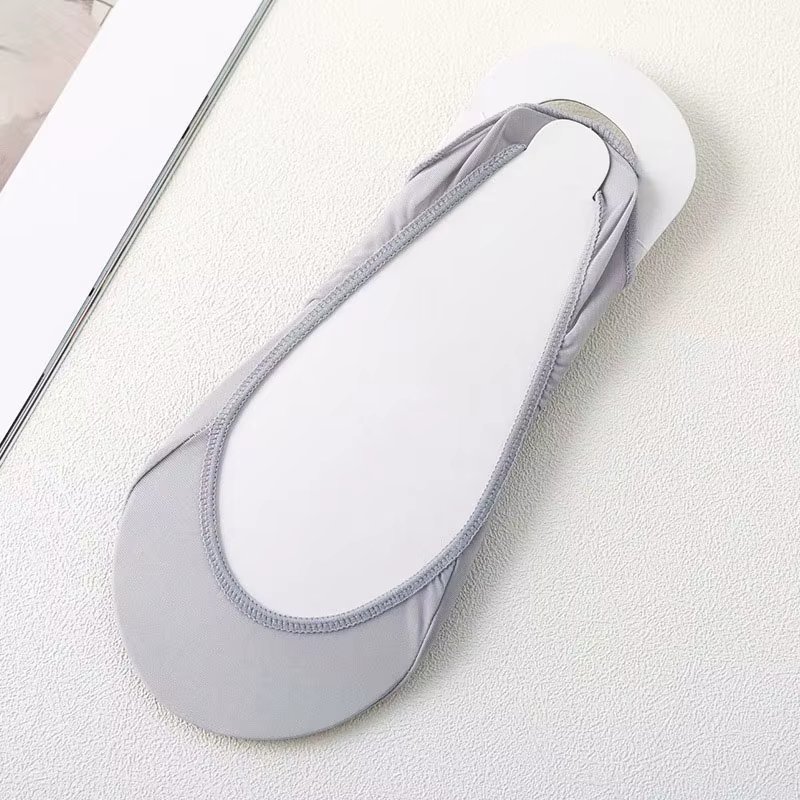 1 Pair Ultrathin Invisible Shallow Mouth Nonslip Silk Socks for High Heels Shoes Ice Silk Thin Half-Palm Suspender Sock Slippers