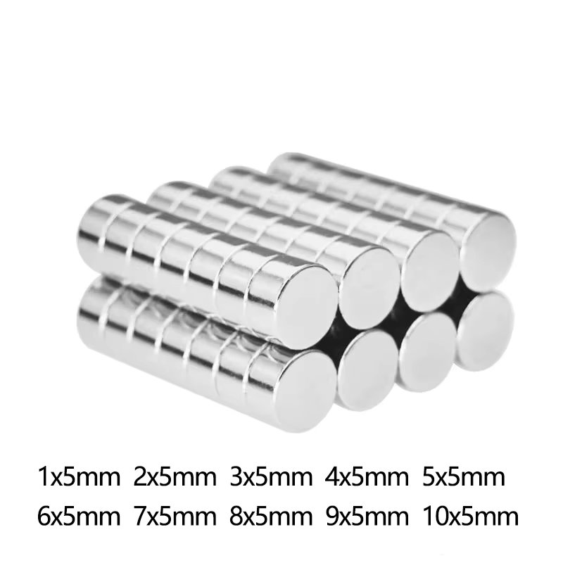 10/20/30/50/100PCS 10x5 mm Powerful Neodymium Magnet 2x5mm Search Diameter Disc Magnet 10x5mm 5*5 Round Magnets 10*5 1*5 6*5 8*5