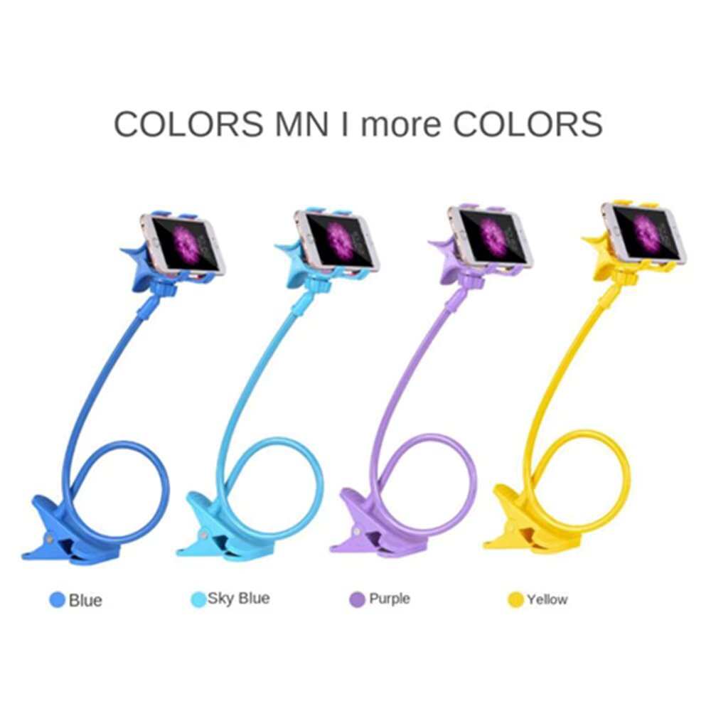 Universal Lazy Holder Arm Flexible Mobile Phone Stand Stents Holder Bed Desk Table Clip Gooseneck Bracket For Phone Muti Colors