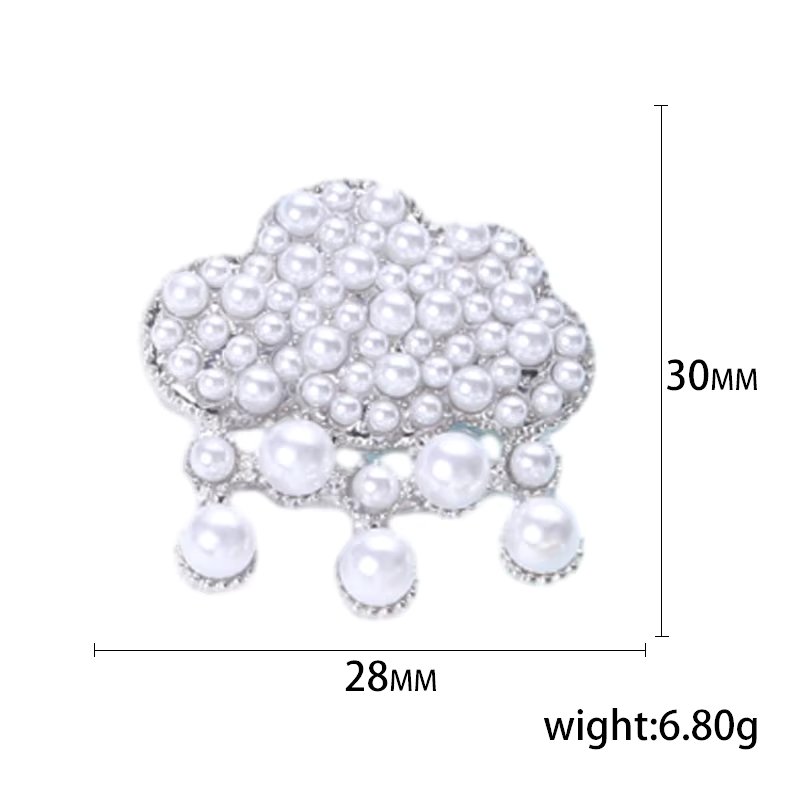Pearl Flower Brooches For Women Unisex Rhinestone Bouquet Pins Beauty Office Party Friend Gifts Jewelry Accessories