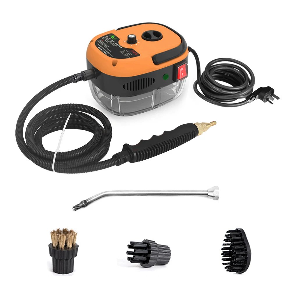 2500W Handheld Steam Cleaner High Pressure US EU UK AU Steam Cleaning Machine w/ Brush Heads for Kitchen Furniture Bathroom Car