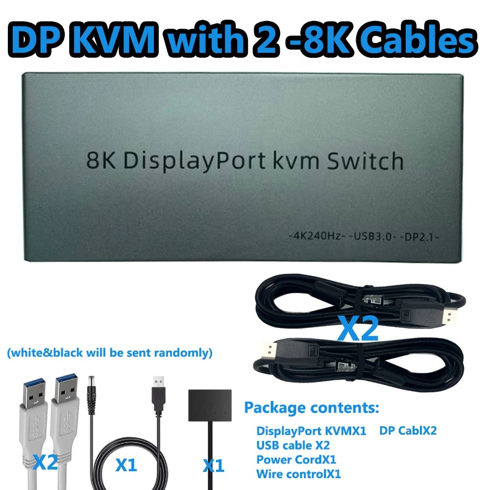 KVM with 2 DP cables