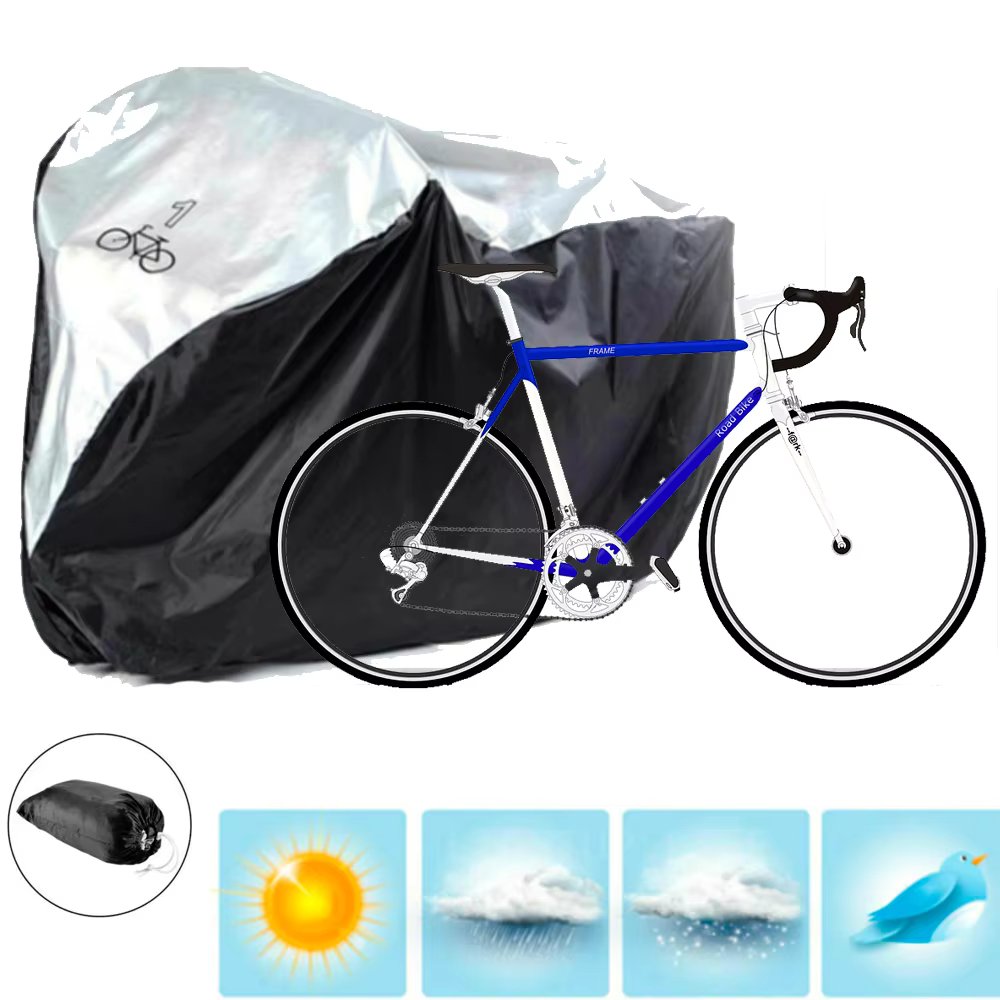 Waterproof and radiation-resistant protective bicycle cover UV Sun rain wind outer cover canvas for cycling bike