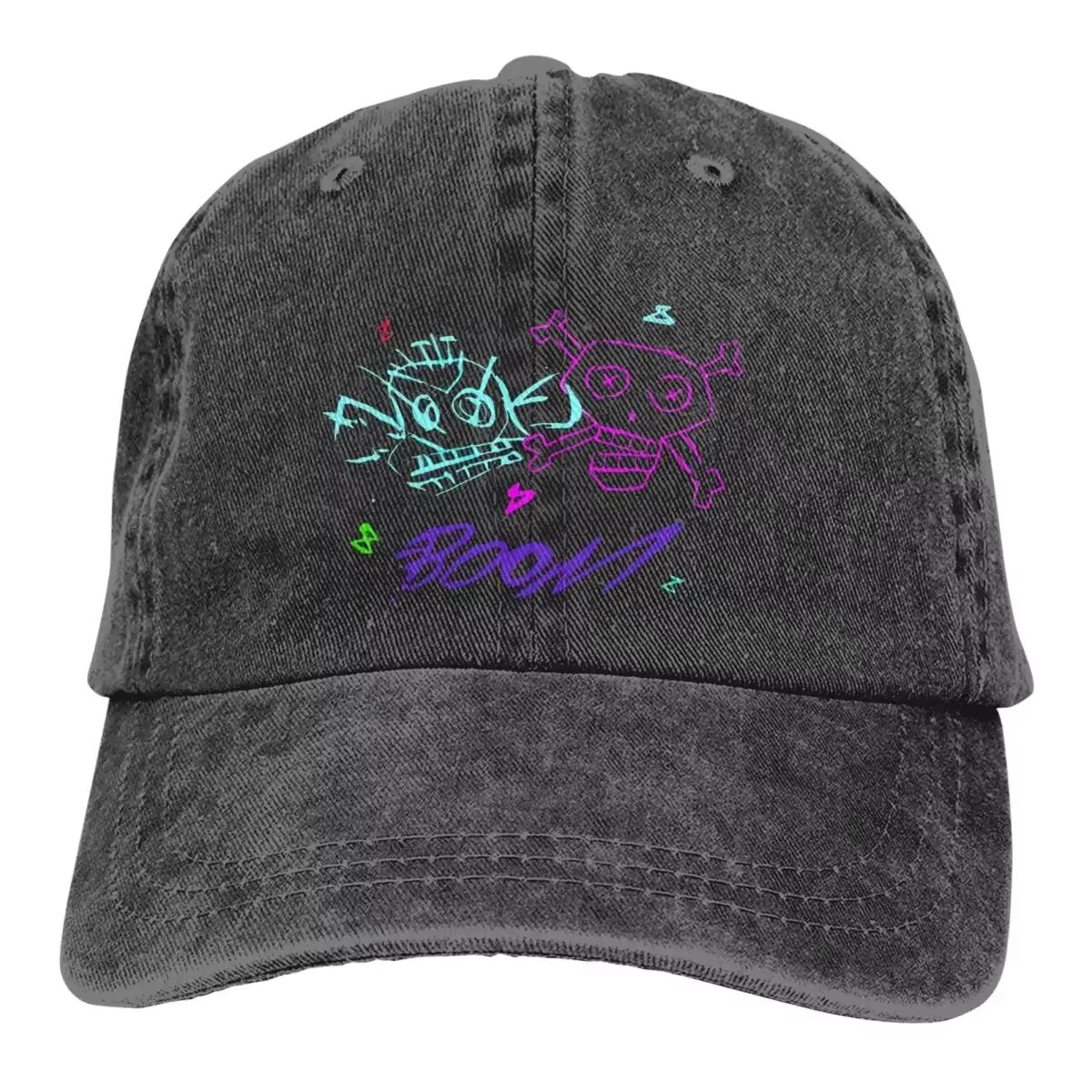 Men's Baseball Cap Jinx Monkey Graffiti Bomb Trucker Snapback Cowboy Caps Dad Hat Arcane League Of Legends LOL Game Golf Hats