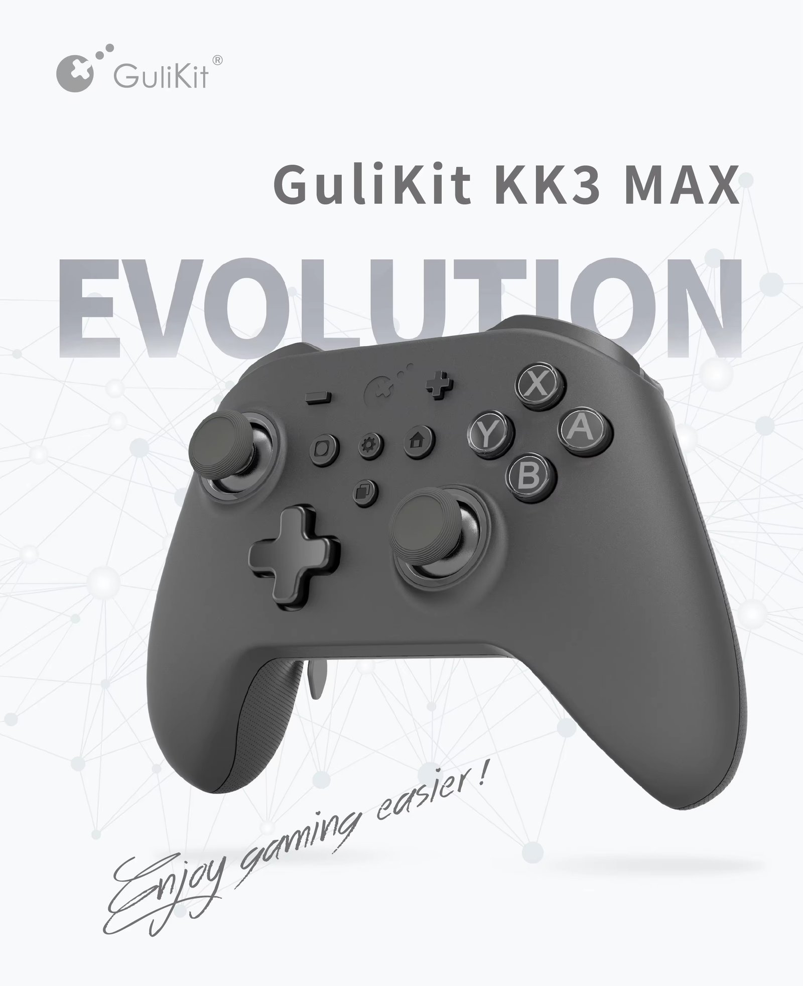 GuliKit KK3 MAX Controller NS39 KingKong 3 Wireless Gamepad For Windows Nintendo Switch Android iOS With Hall Effect Joysticks