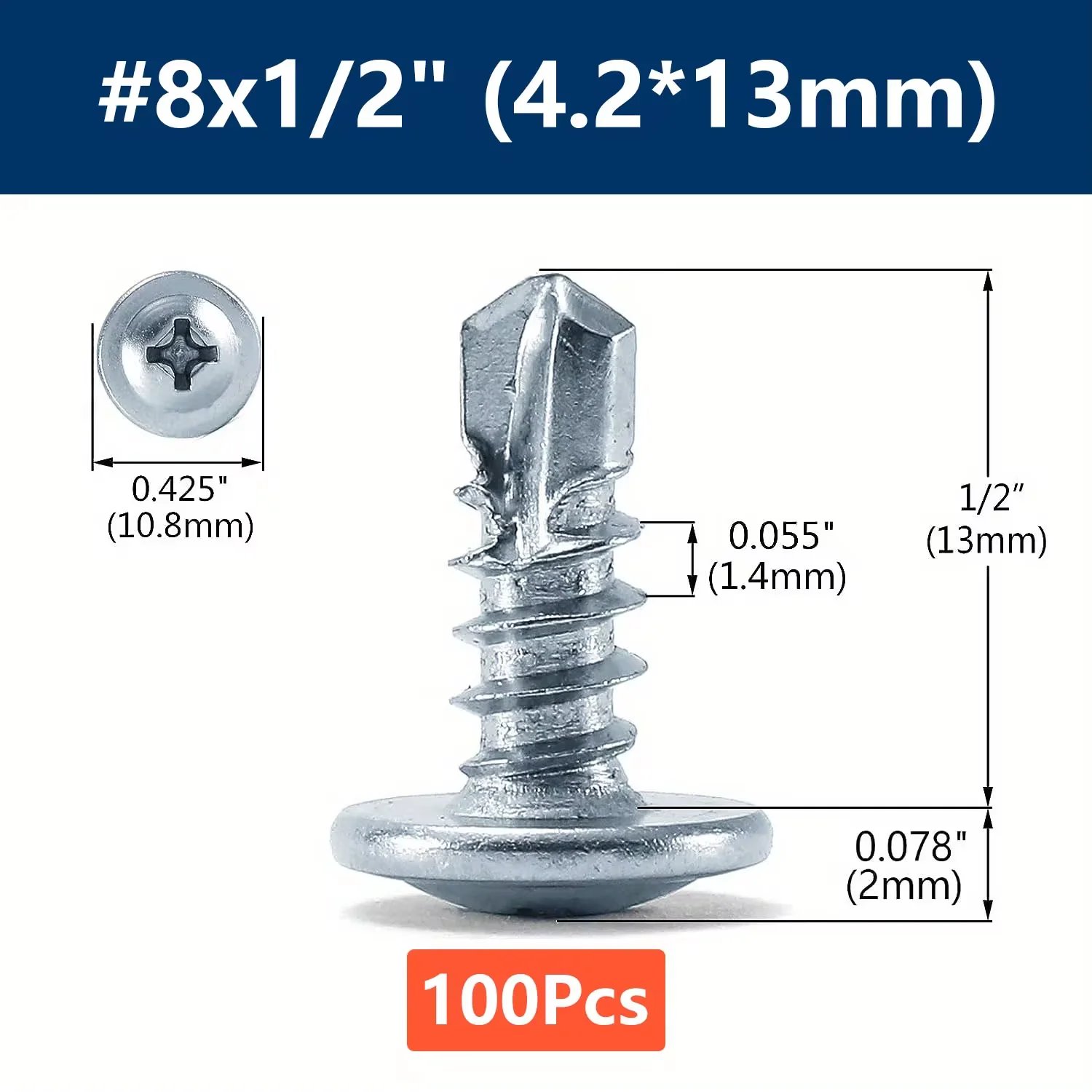 4.2x13mm (8x1-2)