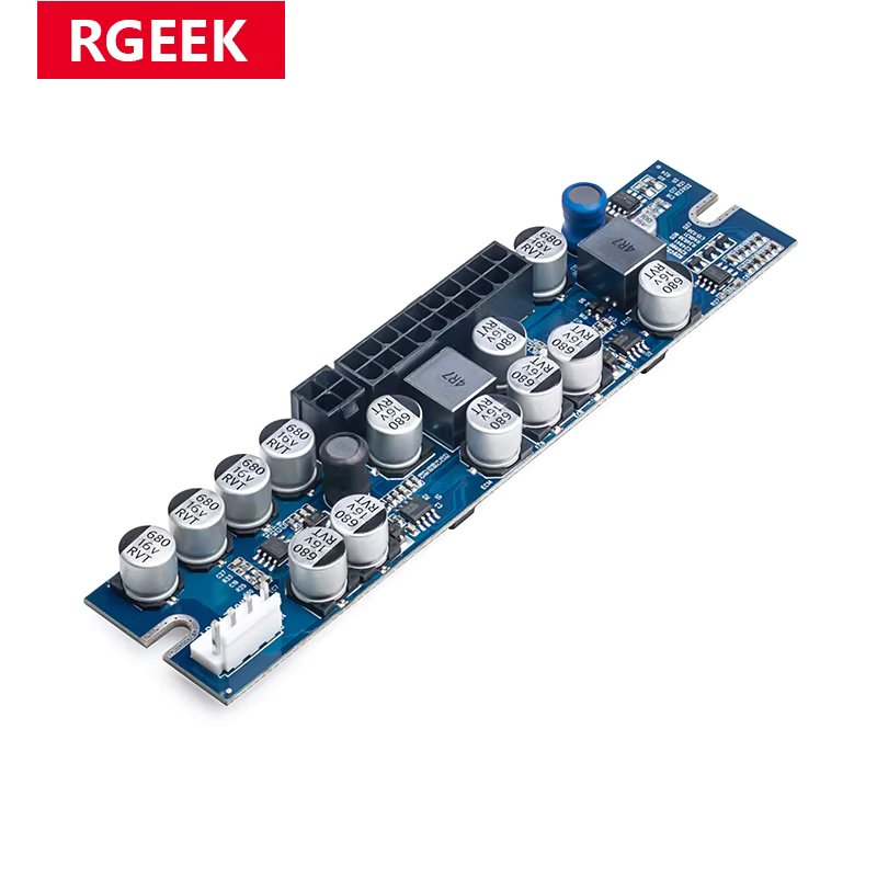 RGEEK 12V 300W DC DC ATX Peak Pico PSU ATX Switch Mining 24pin Mini PSU ATX PC Power Supply For Computer Accessories