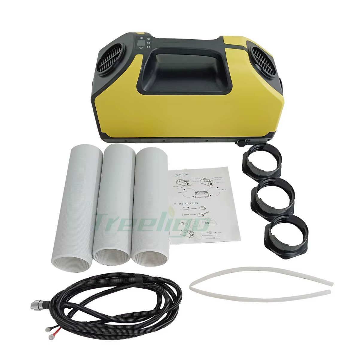 Treeligo 24V Outdoor Tent Air Conditioner Cooling Portable Camping Air Conditioning Electric A/C 220V For RV Camper Van