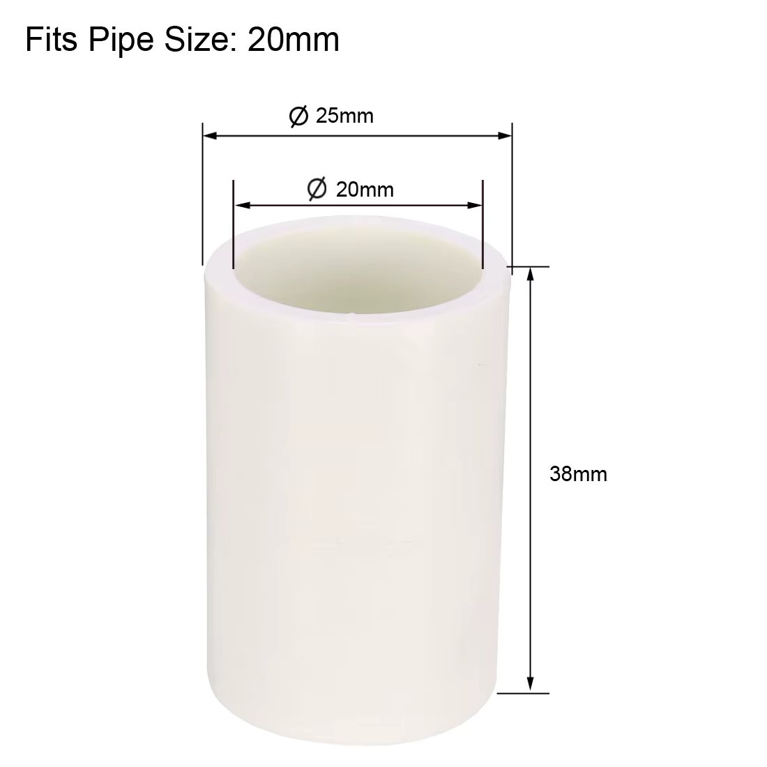 White 20mm 5Pcs