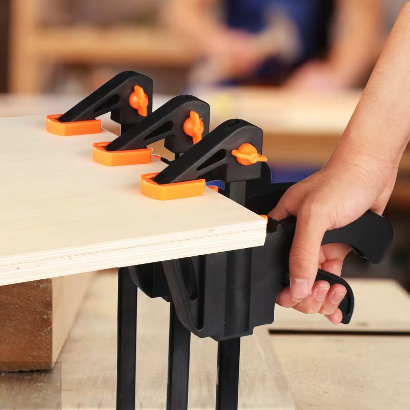 Woodworking Work Bar F Clamp Clip Kit Quick Ratchet Release Speed Squeeze WoodWorking DIY Carpentry Gadget Hand Tools