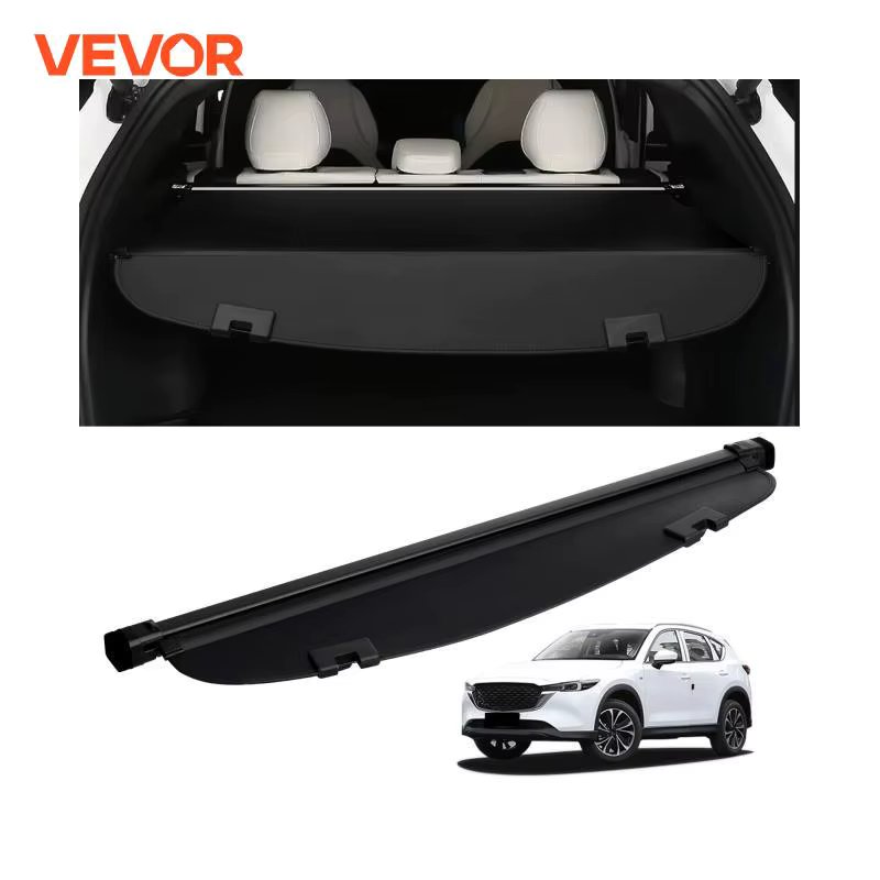 VEVOR Retractable Cargo Cover Upgraded Waterproof Trunk Cover Security Shield Shade for Mazda CX-5 2017-2024 Rear Trunk Cover