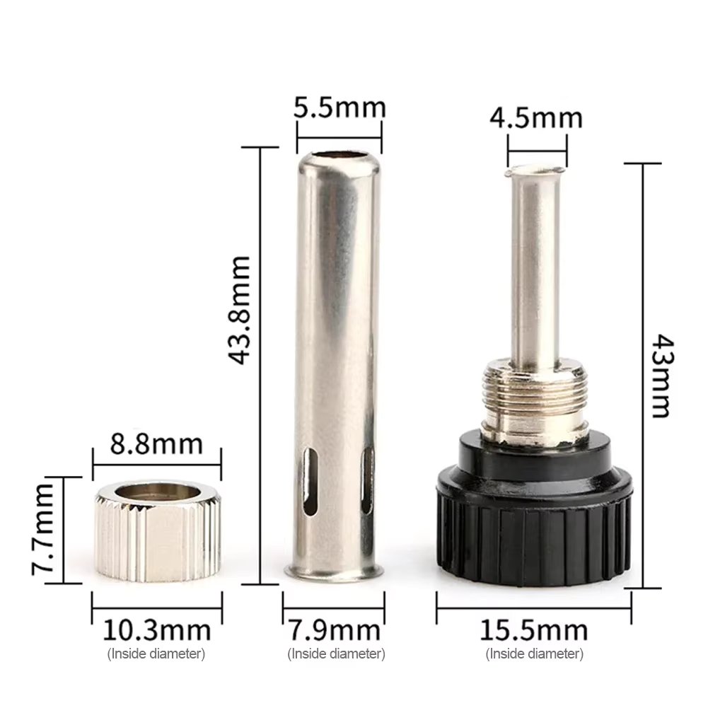 Socket nut electric Wood Head Soldering Station Iron Handle Accessories For  852D 936 937D 898D 907/ESD Iron Head Cannula Iron