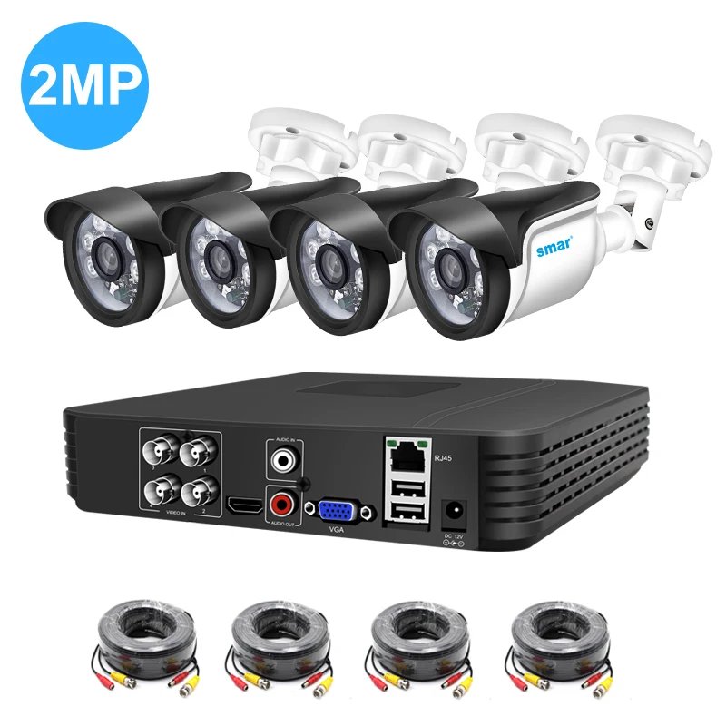 2mp 4 Cam Kit Cable
