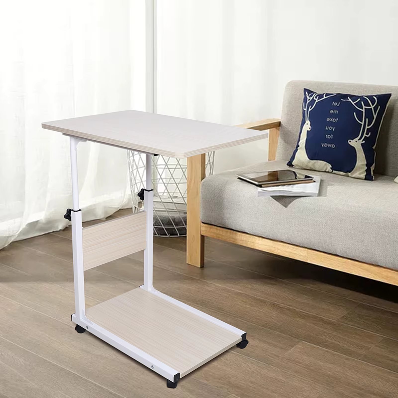 Modern Simple Bedroom Table Small Tea Table Mobile Bedside Table Living Room Mini Sofa Cabinet Side Cabinet
