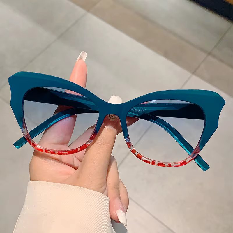 Cat Eye Vintage Sunglasses Women Brand Designer Fashion Gradient Sun Glasses Female Irregular Candy Colors Oculos De Sol