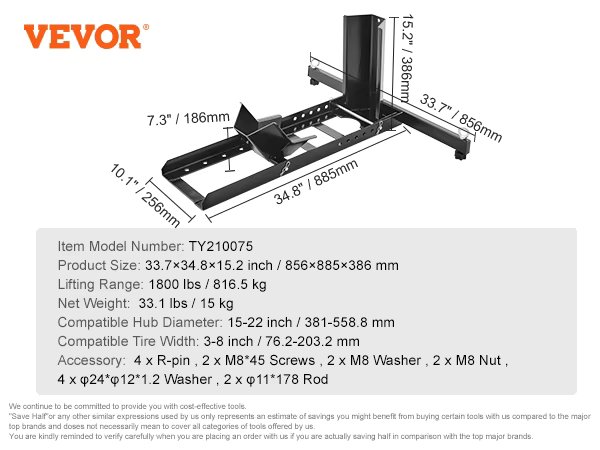 6 Adjustable Holes