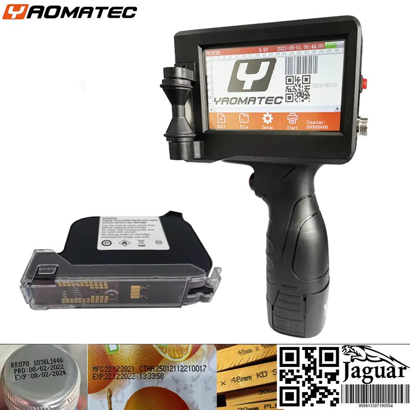 Y3 English QRcode barcode production date number logo expiry date label plastic carton hand jet handheld thermal inkjet printer
