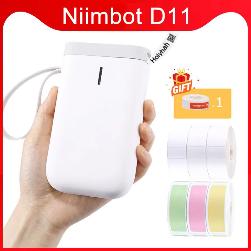 Niimbot D11 Wireless Label Printer Portable Pocket Label Printer Portable Bluetooth Thermal Label Printer Home Office Printer