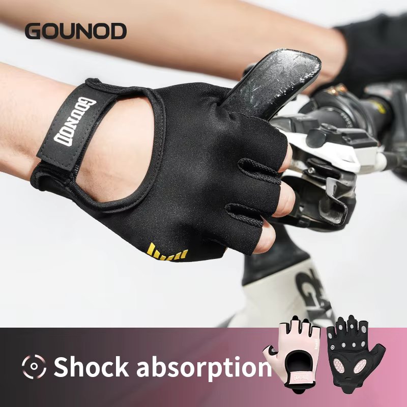 GOUNOD Cycling Gloves Breathable Silicone Thickened  Palm Guards  Sports Fitness Equipment Fitness Gloves