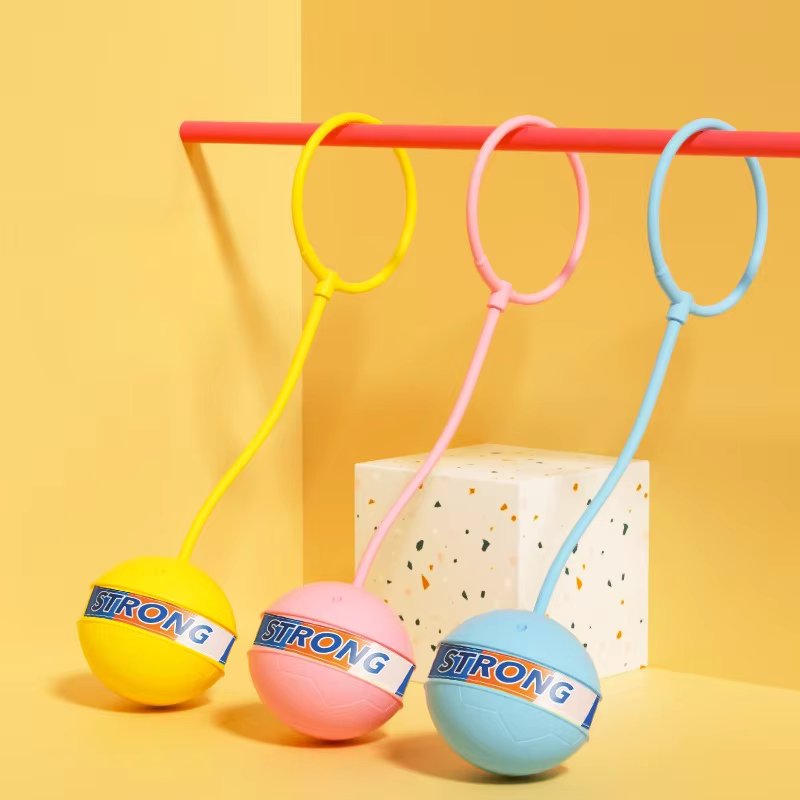 Children's flash jumping ball to promote the artifact of one foot fitness swinging foot ball new kindergarten sense training