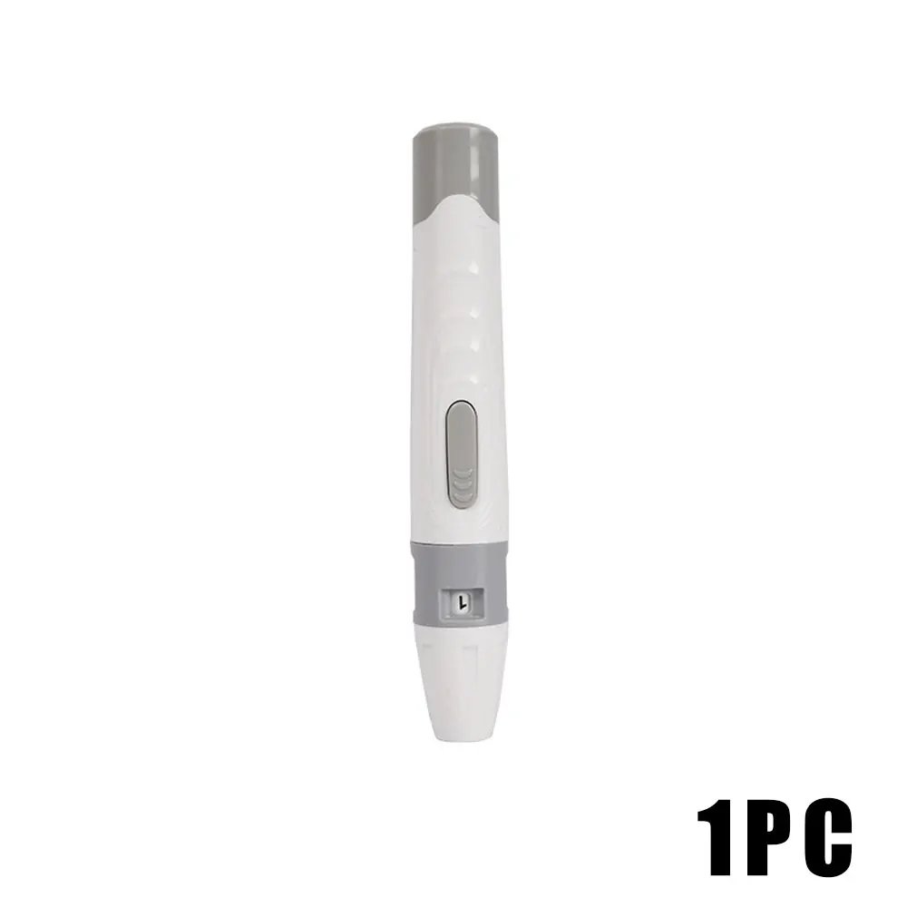 Lancet Pen Adjustable Depth Blood Sampling Glucose Test Pen Lancing Device for Diabetics Blood Collect 50pcs