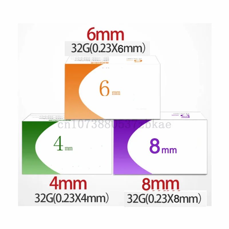 100pcs/Box 32G 4mm 6mm 8mm 13mm Painless Small Needle Irrigator Eyelid Tool Parts For Teeth Disposable Syringes Needles