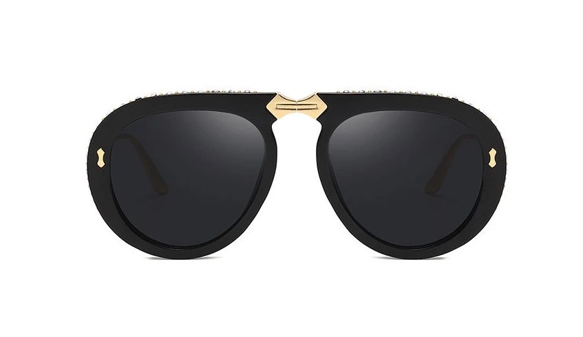 46838 Retro Diamond Luxury Sunglasses Men Women 2019 Fashion Shades UV400 Vintage Glasses