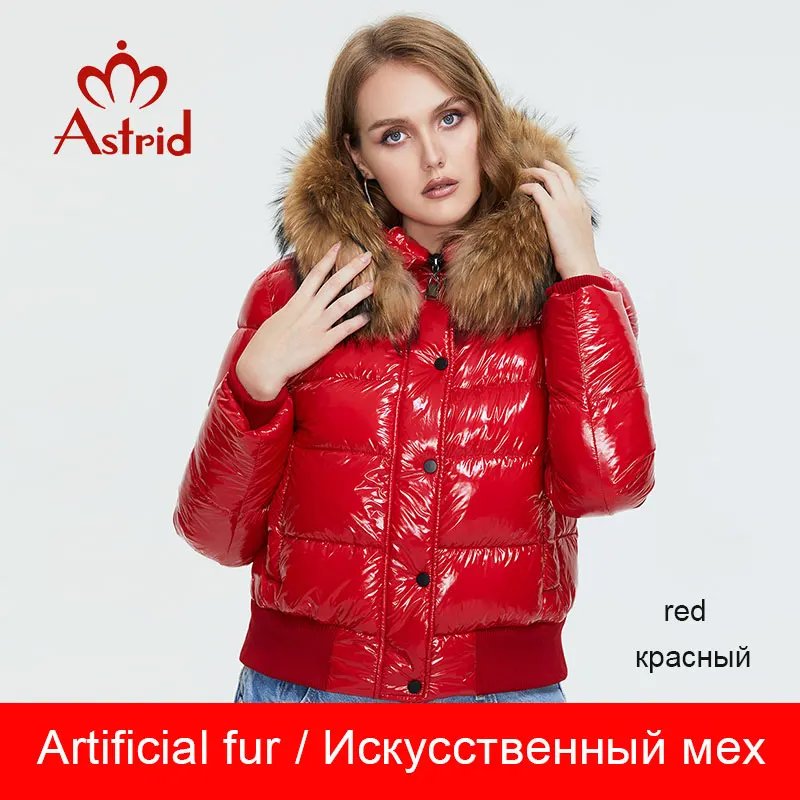 red artificial fur