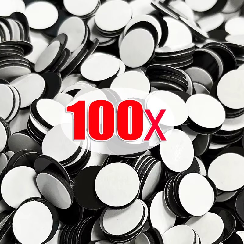Round Magnetic Sheet Self Adhesive Black Magnets Disc Rubber Flexible Small Sticky Magnets Stickers DIY Crafts Fridge Decor