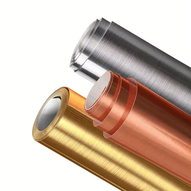 Stainless Steel Brushed Contact Paper, Peel And Stick Wallpaper, Self-Adhesive Removable Wall Decals For Refrigerator, Furniture