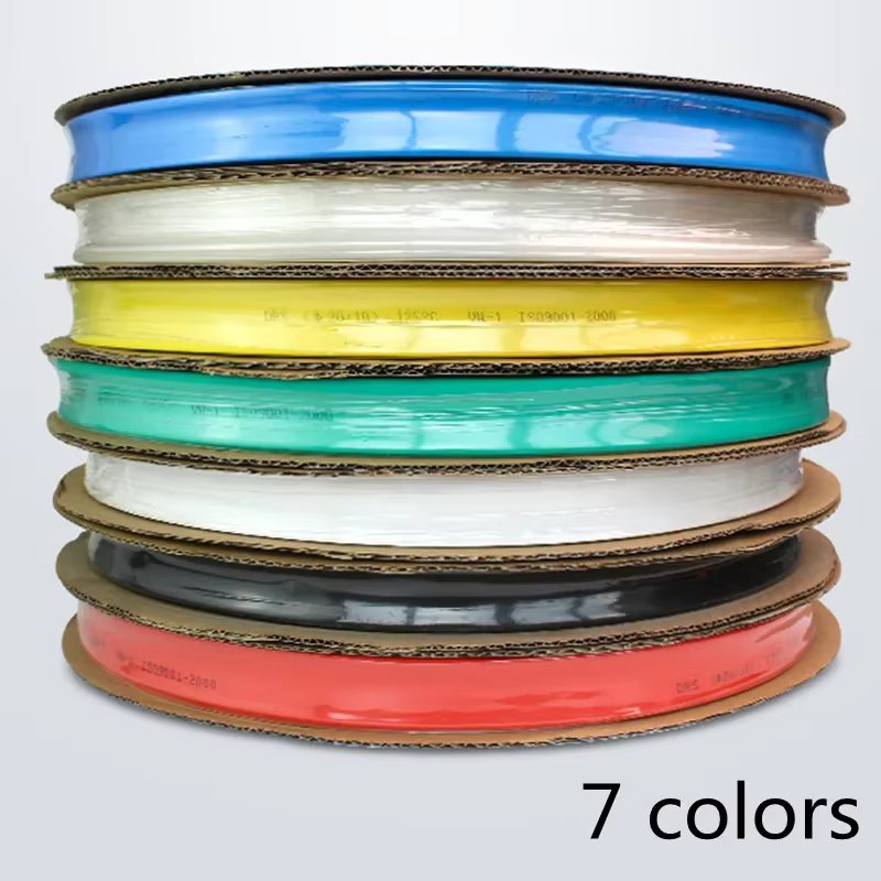 5M Heat-shrink Tubing Heat shrink tube Wire Repair Protector Cable Connector Insulation Sleeving Black Red Termoretractil
