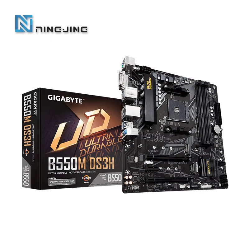 GIGABYTE GA B550M DS3H Micro-ATX New AMD B550 DDR4 4266(OC)MHz M.2 128G PCI-E 4.0  Double Channel Socket AM4 Motherboard