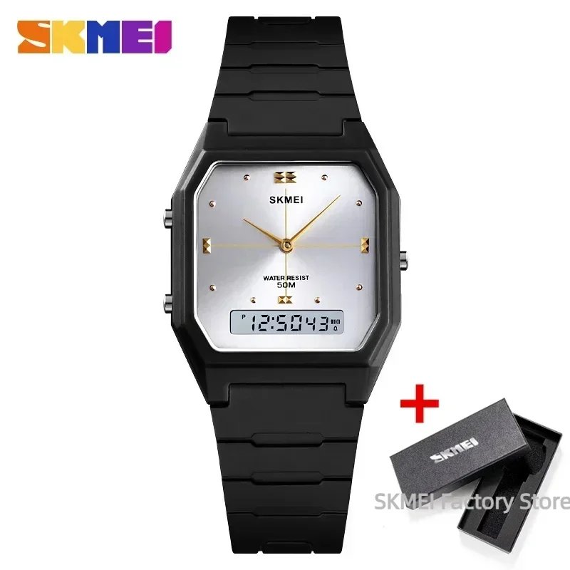 SKMEI Luxury Waterproof Sport Countdown Lady Wristwatches Womens Digital Quartz Watch for Men Women Clock Relogio Masculino 1604