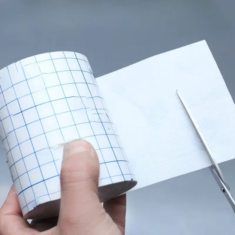 1pc Self Adhesive Medical Non-woven Tape Breathable Wound Dressing Fixing Retention Tape Bandage Roll 10cmX5m