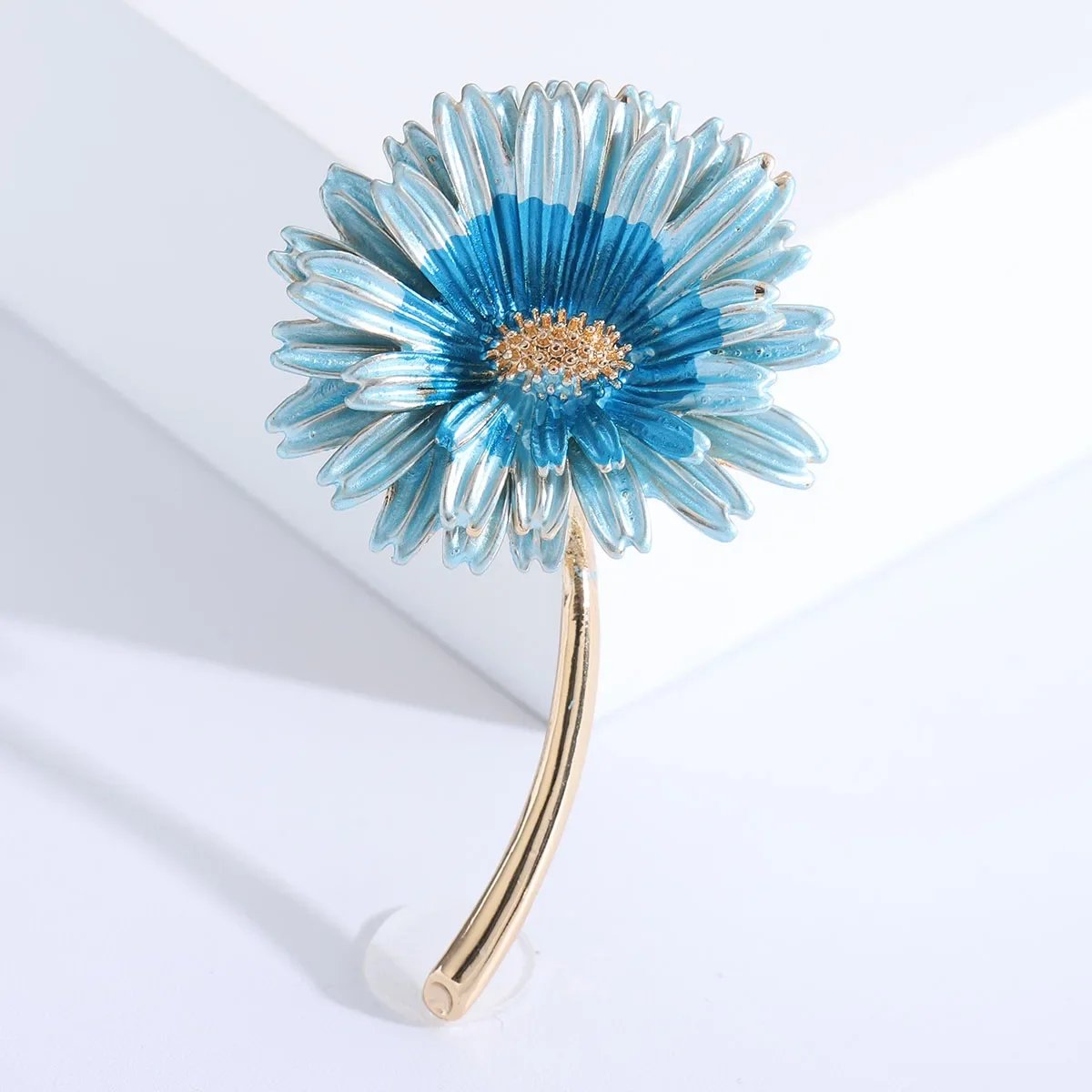 Enamel Chrysanthemum Pin for Women Sunflower Brooch Event Party Backpack Decoration Clothes Accessories