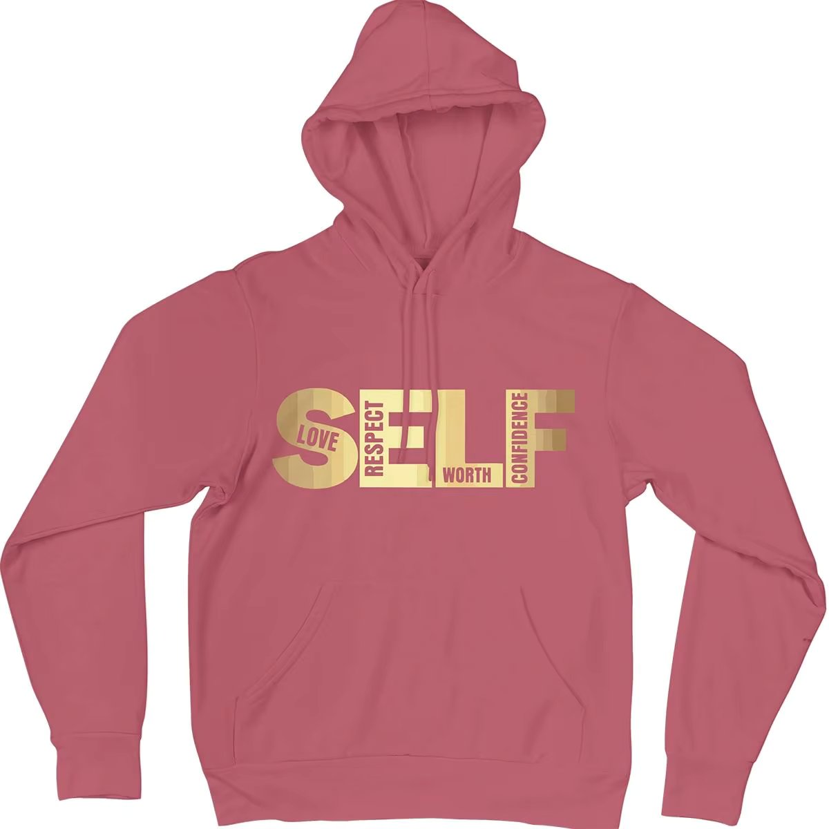Men's Self Hooded Sweatshirt