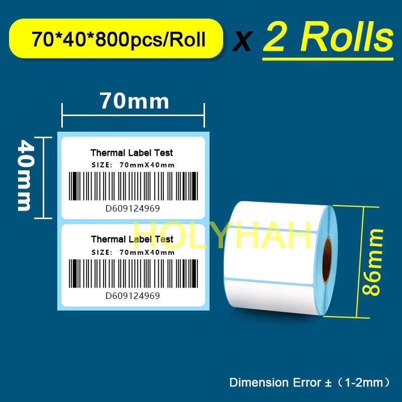 70X40 800Pcs 2Roll