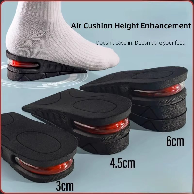Elevated Insole Summer Mens and Womens One Pair Invisible Inner Elevated Air Cushion Half Cushion for COSPLAY