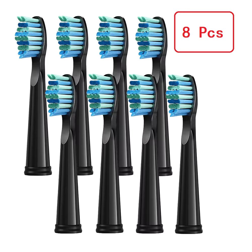 8 Pcs black