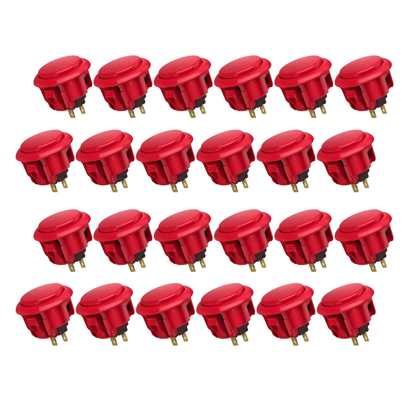 30mm Red 24 Pcs