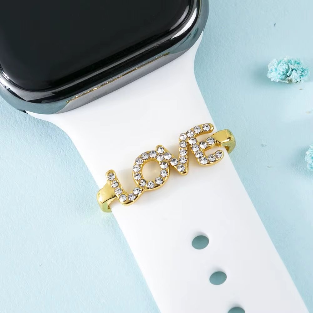 Creative Alloy Decorative Nails  For Apple Watch Band Ornament Metal Wristbelt Charms Diamond Brooch Silicone Strap Accessories